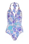 Sophia Alexia Women's Pink / Purple Orchid Paradise Tahiti Twist Swimsuit