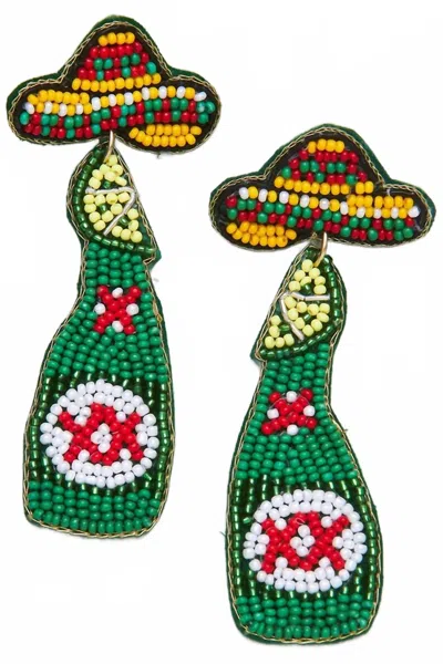 Sophia Collection Women's Beer & Sombrero Seed Bead Earrings In Multi