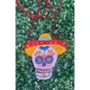 Sophia Collection Women's Día De Los Muertos Inspired Beaded Sugar Skull Sombrero Crossbody Bag In Multi In Multi