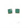 Sophia Collection Women's Faceted Gem Stud Earrings In Mint