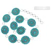 Sophia Collection Women's Round Concho Chain Belt In Turquoise