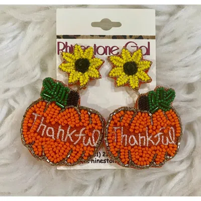 Sophia Collection Women's Seed Bead Earrings In Orange