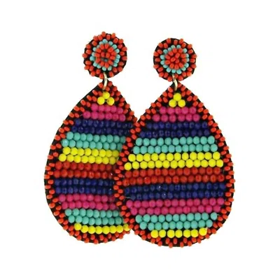 Sophia Collection Women's Serape Seed Bead Earrings In Multicolor