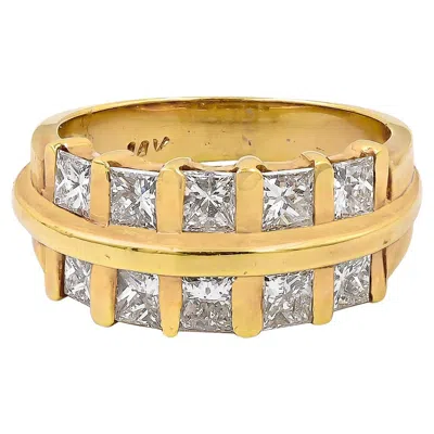 Pre-owned Sophia D . 14k Yellow Gold Diamond Ring