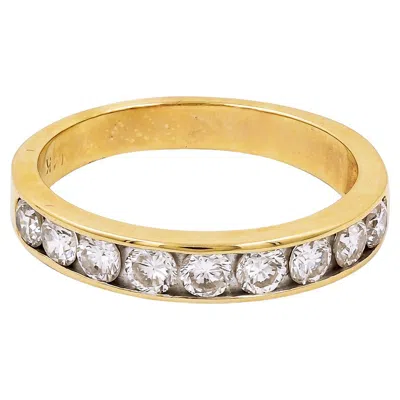 Pre-owned Sophia D . 14k Yellow Gold Ring With Round Diamonds