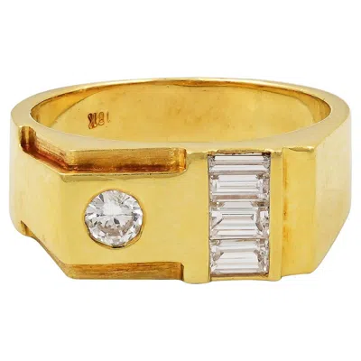 Pre-owned Sophia D . 18k Yellow Gold Diamond Ring