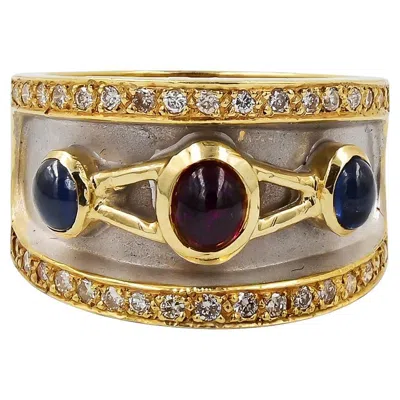 Pre-owned Sophia D . 18k Yellow Gold Ring