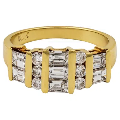 Pre-owned Sophia D . 18k Yellow Gold Ring