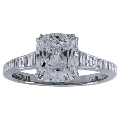 Pre-owned Sophia D . 2.00 Carat Diamond Engagement Ring In Platinum Setting In Multi