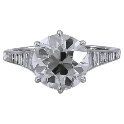 Pre-owned Sophia D . 3.03 Carat Engagement Ring In Multi