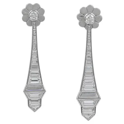 Pre-owned Sophia D . 4.54 Carat Mali Earrings In Multi