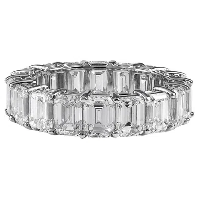Pre-owned Sophia D , 9.17 Carat Diamond Eternity Band Set In Platinum In Multi
