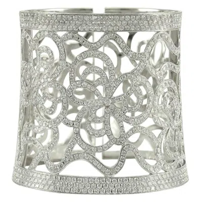 Pre-owned Sophia D . 9.35 Carats All Diamond Bangle Set In Platinum In Multi