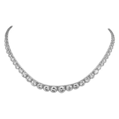 Pre-owned Sophia D Gorgeous 10.84 Carat Platinum All Round Diamond Necklace In Multi