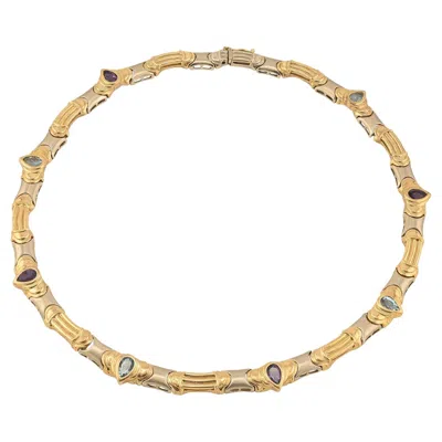 Pre-owned Sophia D . Multi-colored Yellow Gold Necklace