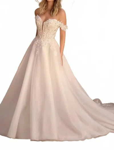 Sophia Tolli Camille Wedding Gown In Ivory In Multi