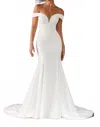 Sophia Tolli Lottie Wedding Gown In Ivory In Gray