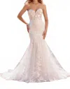 Sophia Tolli Michaela Wedding Gown In Ivory/blush In White