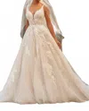 Sophia Tolli Pierson Wedding Gown In Champagne In White