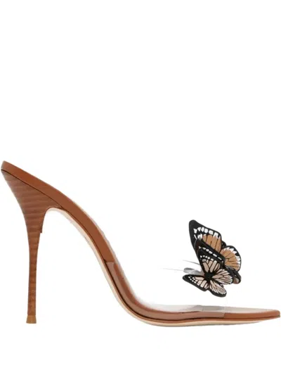 SOPHIA WEBSTER 100MM VANESSA BUTTERFLY-EMBELLISHED SANDALS