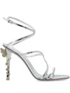 Sophia Webster Enchantress Sandals In Silver Leather In Silver