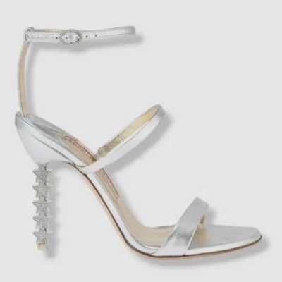 Pre-owned Sophia Webster $650  Women's Silver Rosalind Crystal-star Sandals Shoes Size 36