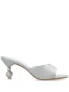Sophia Webster 70mm Perla Mules In Silver