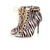 Sophia Webster , Ankle Boots With Zebra Print In Multi