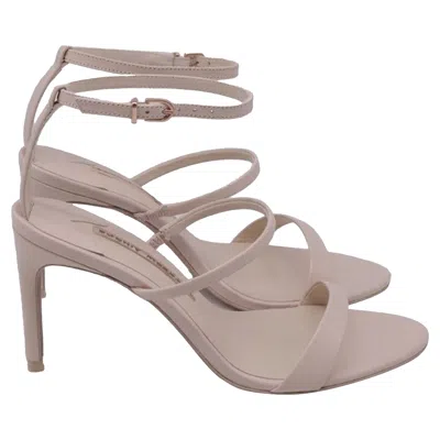 Pre-owned Sophia Webster Ankle Strap Sandal Heels In Nude Pink Leather In Neutral