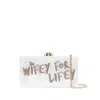 Sophia Webster Cleo Wifey Box Clutch In White
