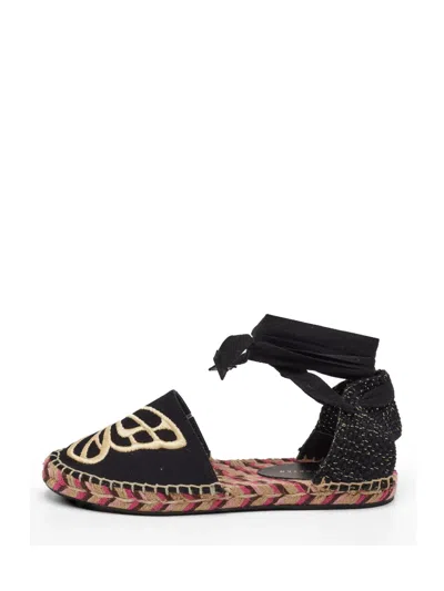 Pre-owned Sophia Webster Bibi Butterfly Ankle Strap Sandals In Black