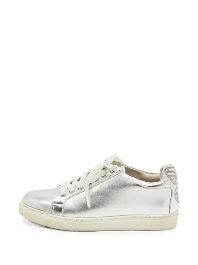Pre-owned Sophia Webster Bibi Butterfly Sneakers In Silver