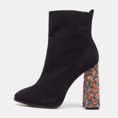 Sophia Webster Black Suede Felicity Ankle Boots