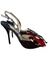 Sophia Webster Bow Leather Sandal In Multi