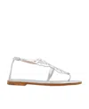 Sophia Webster Butterfly Flat Sandals In White