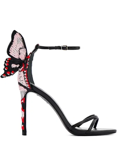 Sophia Webster Butterfly Heel Sandals In Black
