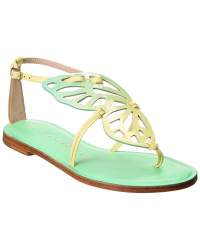 Sophia Webster Butterfly Leather Sandal In Green