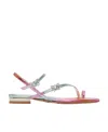Sophia Webster Butterfly Pattern Flat-soled Sandals In Multicolor