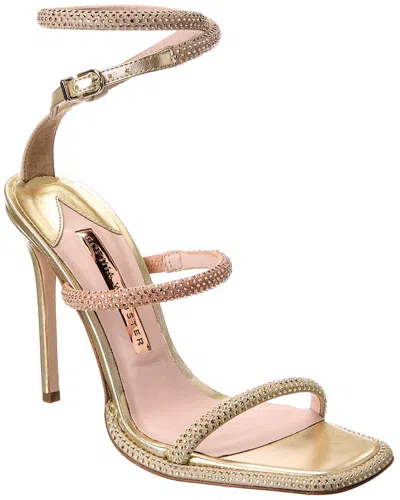 Sophia Webster Callista Leather Sandal In Gold