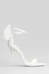 Sophia Webster Cherub Sandals In White Leather In White