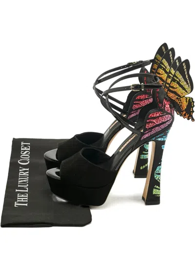 Pre-owned Sophia Webster Chiara Sandals In Black