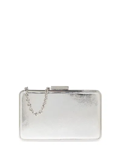 Sophia Webster Claribel Clutch Bag In Silver