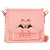 Sophia Webster Claudie Flamingo Shoulder Bag In Pink Leather In Pink