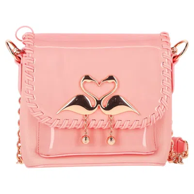 Sophia Webster Claudie Flamingo Shoulder Bag In Pink Leather