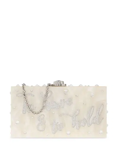 Sophia Webster Cleo Clutch Bag In 白色