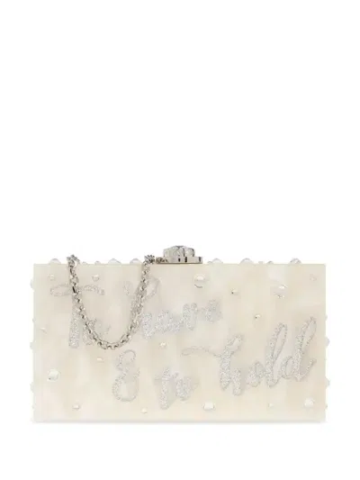Sophia Webster Cleo Clutch Bag In White
