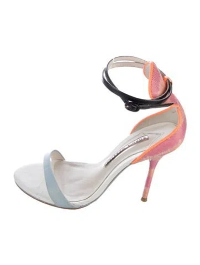 Pre-owned Sophia Webster Colorblock Pattern Sandals In Orange