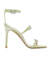 Sophia Webster Crocodile Embossed High-heeled Sandals In Nude