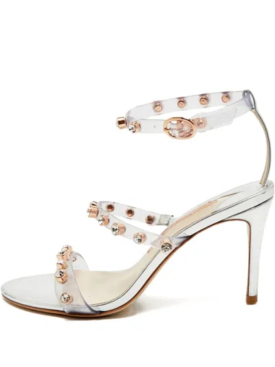 Pre-owned Sophia Webster Crystal-embellished Heeled Sandals In White