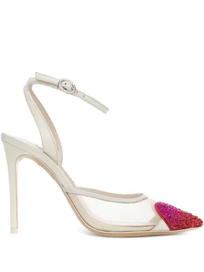 Sophia Webster Crystal-embellished Mesh Pumps